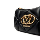 Borsa Donna a Tracolla Trapuntata LOVE MOSCHINO linea Embossed Nera
