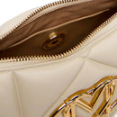 Borsa Donna a Tracolla Trapuntata LOVE MOSCHINO linea Embossed Avorio