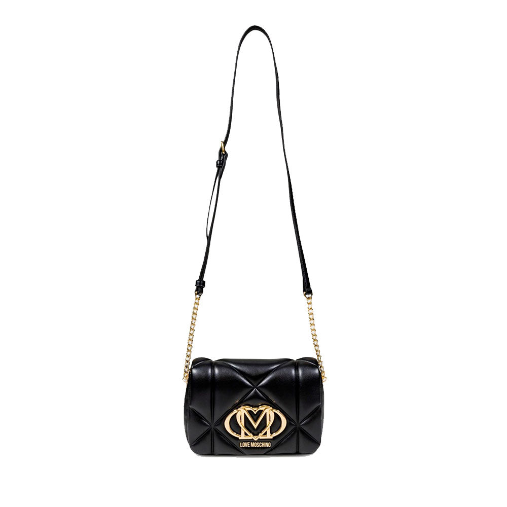 Borsa Donna a Tracolla LOVE MOSCHINO linea Embossed Trapuntata Nera