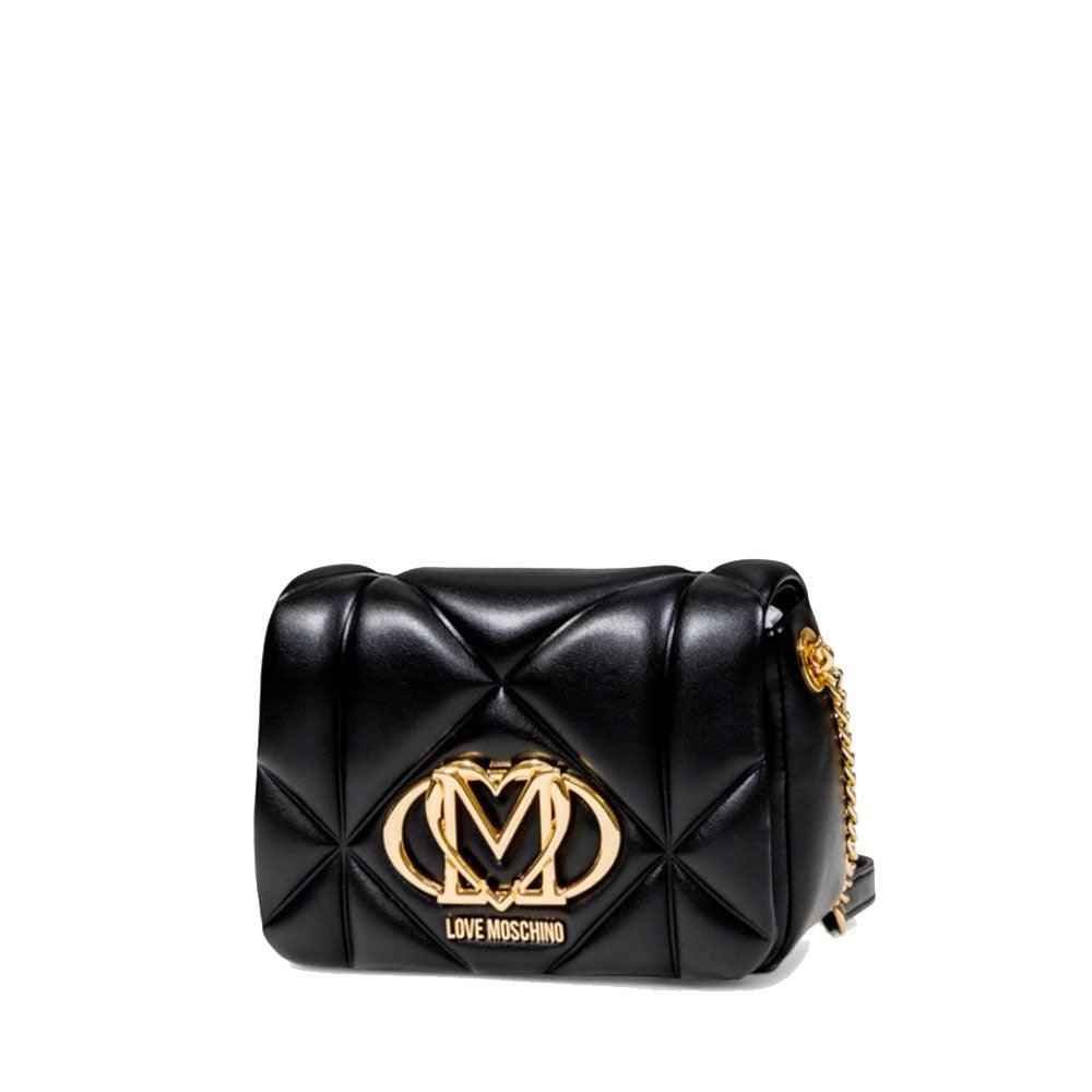 Borsa Donna a Tracolla LOVE MOSCHINO linea Embossed Trapuntata Nera