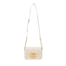 Borsa Donna a Tracolla LOVE MOSCHINO linea Embossed Trapuntata Avorio