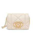 Borsa Donna a Tracolla LOVE MOSCHINO linea Embossed Trapuntata Avorio