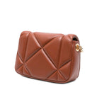 Damen-Umhängetasche LOVE MOSCHINO Modell Embossed Trapuntata in Kastanienbraun