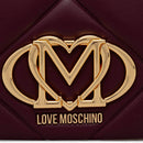 Borsa Donna a Tracolla LOVE MOSCHINO linea Embossed Trapuntata color Vino