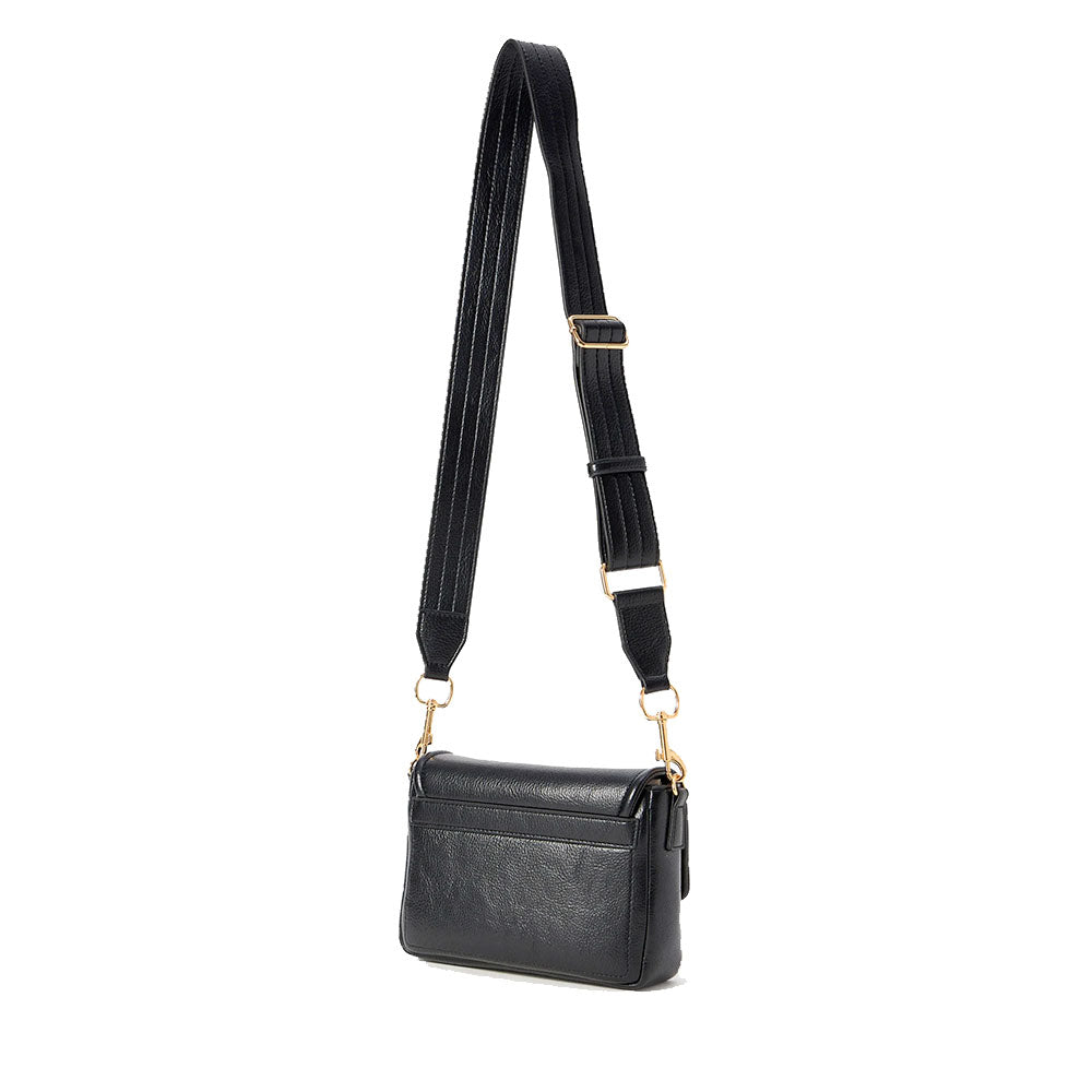 Borsa Donna a Tracolla LOVE MOSCHINO Nera con Placca Quadrata con Logo