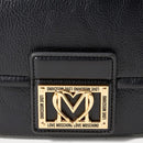 Borsa Donna a Tracolla LOVE MOSCHINO Nera con Placca Quadrata con Logo