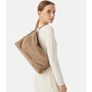Borsa Donna Hobo Bag Large LOVE MOSCHINO linea Signature Zip in Velour color Cuoio