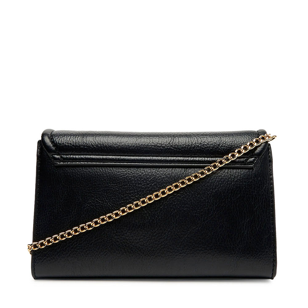Clutch Donna con Tracolla LOVE MOSCHINO Nera con Placca Quadrata con Logo