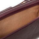 Clutch Donna con Tracolla LOVE MOSCHINO color Vino con Placca Quadrata con Logo