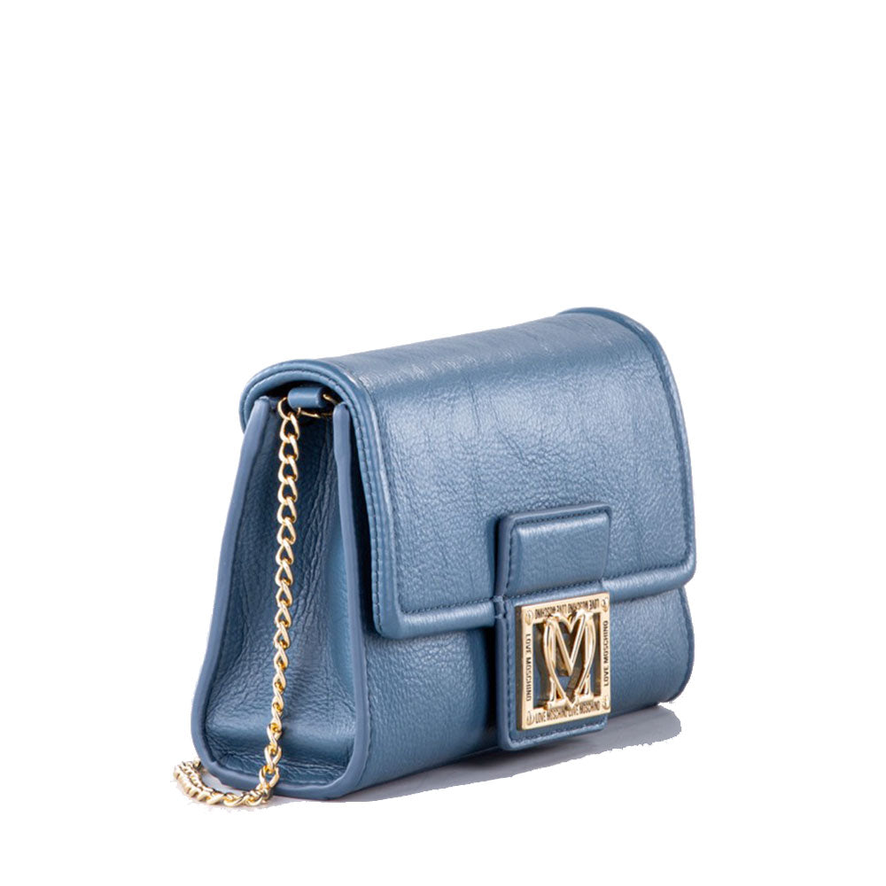 Clutch Donna con Tracolla LOVE MOSCHINO Avio con Placca Quadrata con Logo