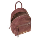 Zaino Donna LOVE MOSCHINO linea Signature Zip in Velour color Cuoio