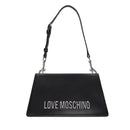 Borsa Donna a Spalla LOVE MOSCHINO Nera con Maxi Logo Nikel