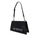 Borsa Donna a Spalla LOVE MOSCHINO Nera con Maxi Logo Nikel