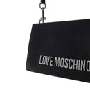 Borsa Donna a Spalla LOVE MOSCHINO Nera con Maxi Logo Nikel