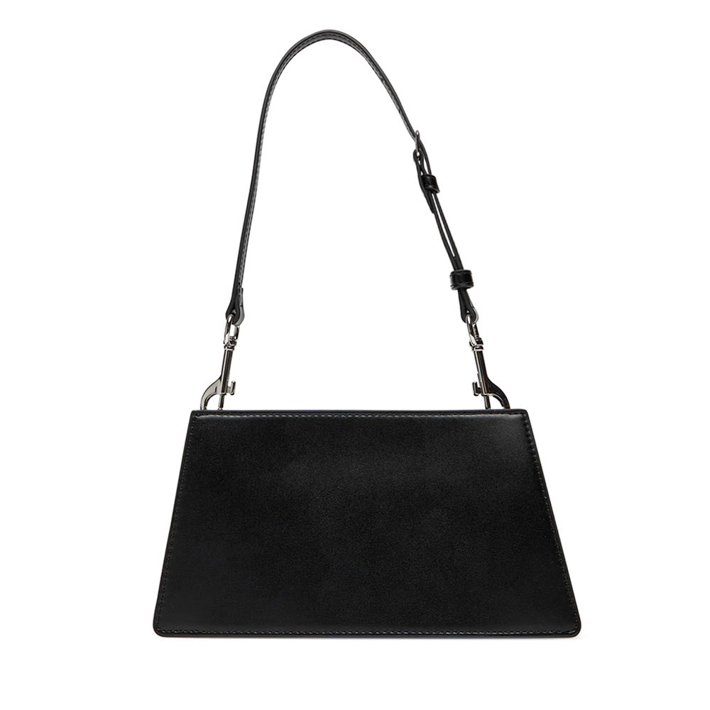 Borsa Donna a Spalla LOVE MOSCHINO Nera con Maxi Logo Nikel