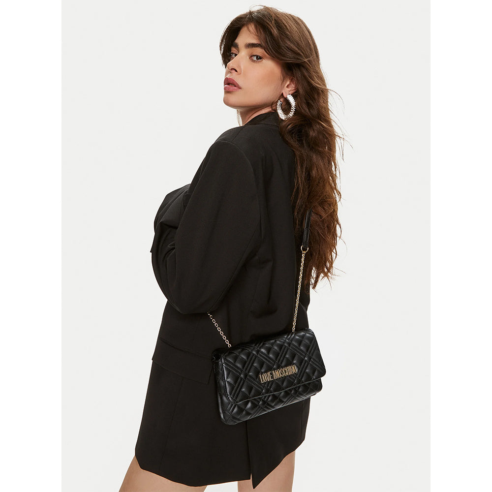 Borsa Donna a Tracolla LOVE MOSCHINO linea Quilted colore Nero