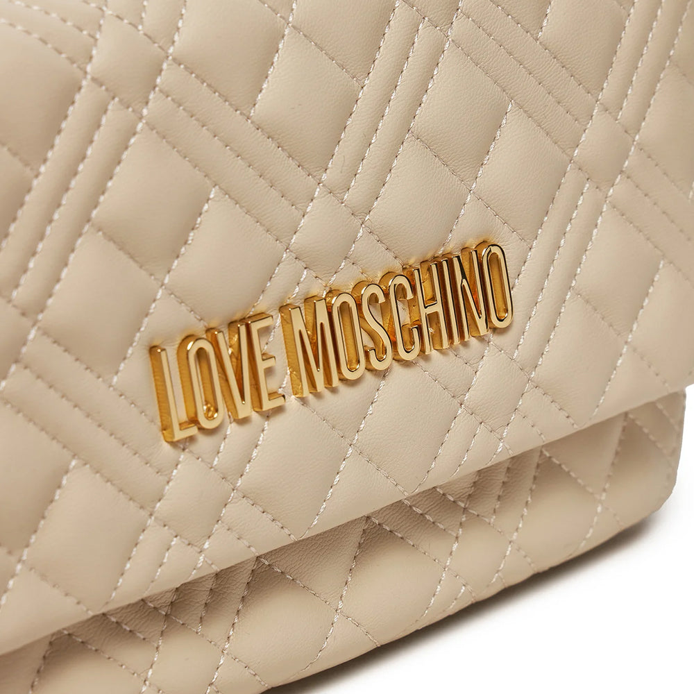 Borsa Donna a Tracolla LOVE MOSCHINO linea Quilted Avorio