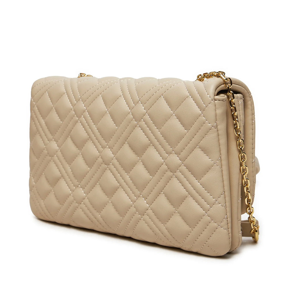 Borsa Donna a Tracolla LOVE MOSCHINO linea Quilted Avorio