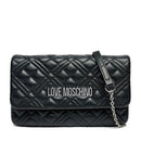 Borsa Donna a Tracolla LOVE MOSCHINO linea Quilted colore Nero e Nikel