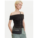 Borsa Donna a Tracolla LOVE MOSCHINO linea Quilted colore Nero e Nikel