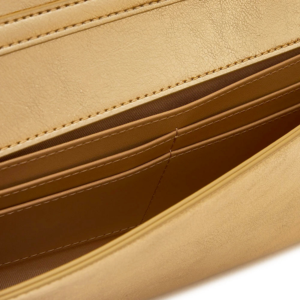 Clutch Donna con Tracolla LOVE MOSCHINO effetto Metallizzato Oro