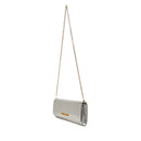 Clutch Donna con Tracolla LOVE MOSCHINO effetto Metallizzato Argento