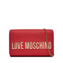 Damen-Clutch mit Schultergurt LOVE MOSCHINO Smart Daily Maxi-Schriftzug Rote Linie