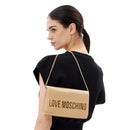 Clutch Donna LOVE MOSCHINO linea Smart Daily Bag Lettering Logo Metallic Gold