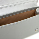 Clutch Donna LOVE MOSCHINO linea Smart Daily Bag Lettering Logo Metallic Silver