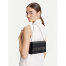 Clutch Donna con Tracolla LOVE MOSCHINO linea Smart Daily Bag Lettering Logo Nero e Nikel