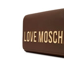 Clutch Donna con Tracolla LOVE MOSCHINO linea Smart Daily Bag Lettering Logo Marrone