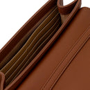 Damen-Clutch mit Umhängeriemen LOVE MOSCHINO Modell Smart Daily Bag Lettering Logo in Kastanienbraun
