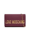 Clutch Donna con Tracolla LOVE MOSCHINO linea Smart Daily Bag Lettering Logo color Vino