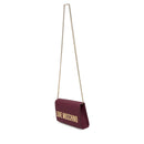 Clutch Donna con Tracolla LOVE MOSCHINO linea Smart Daily Bag Lettering Logo color Vino