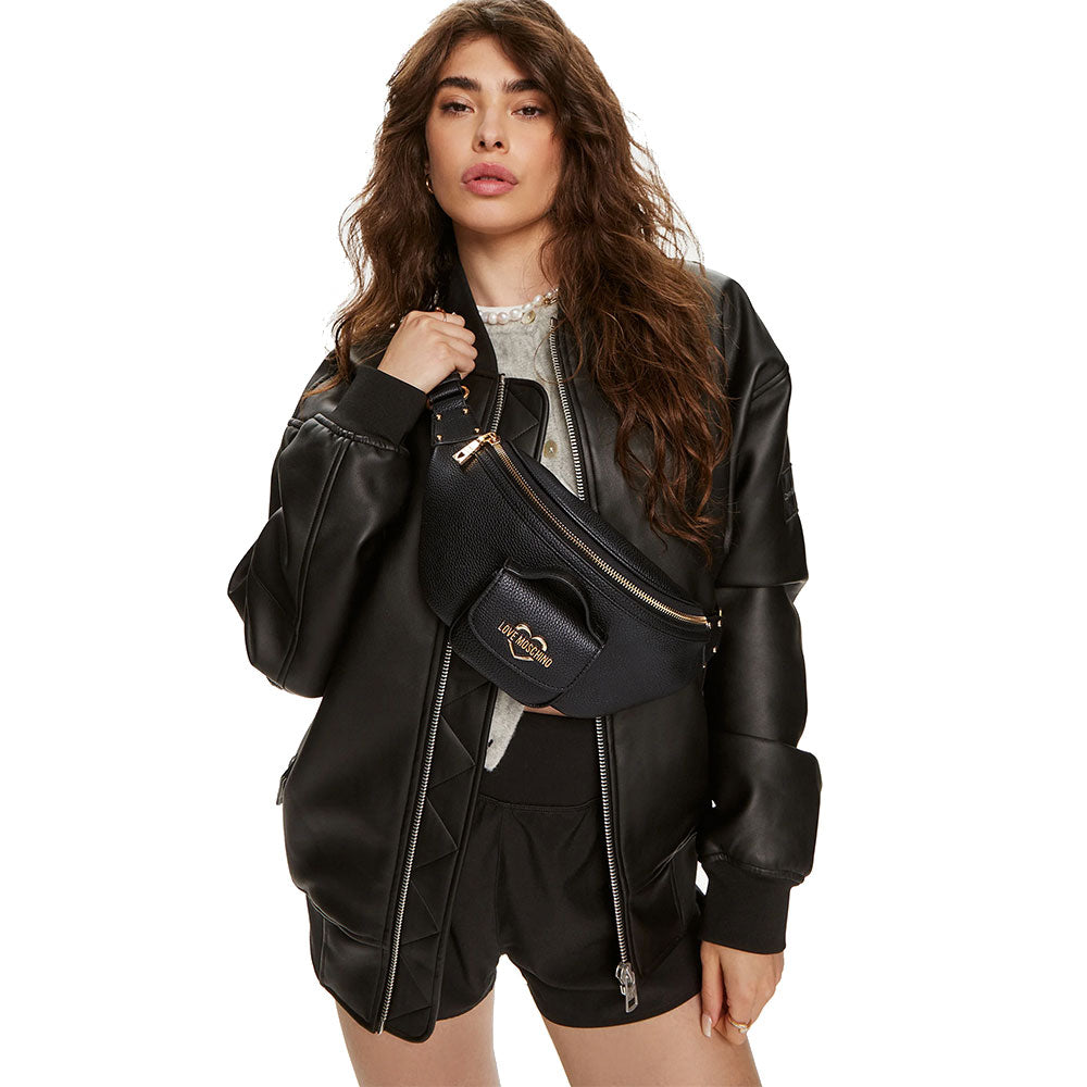Marsupio LOVE MOSCHINO in Pelle Nera