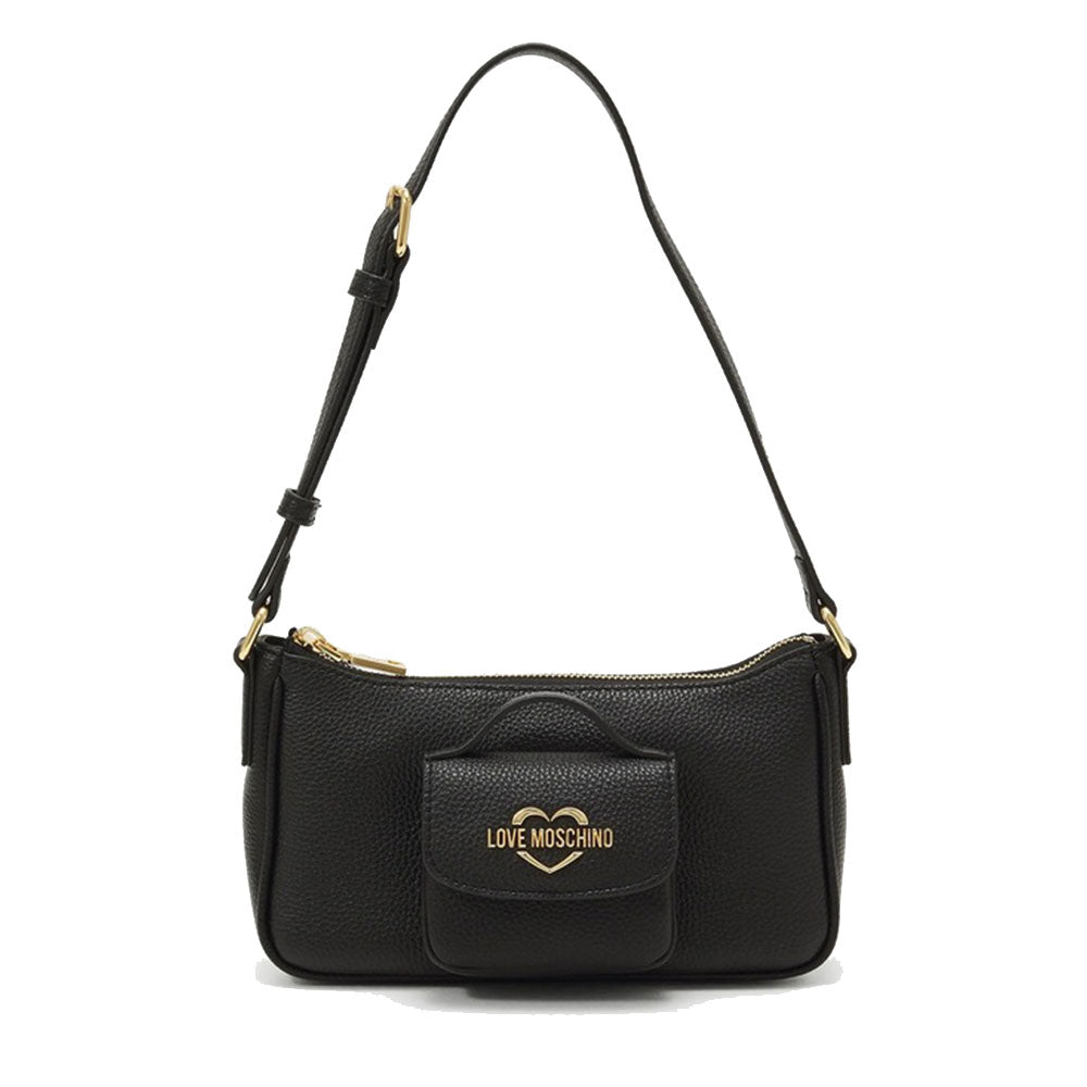 Hobo Bag Donna LOVE MOSCHINO in Pelle Nera