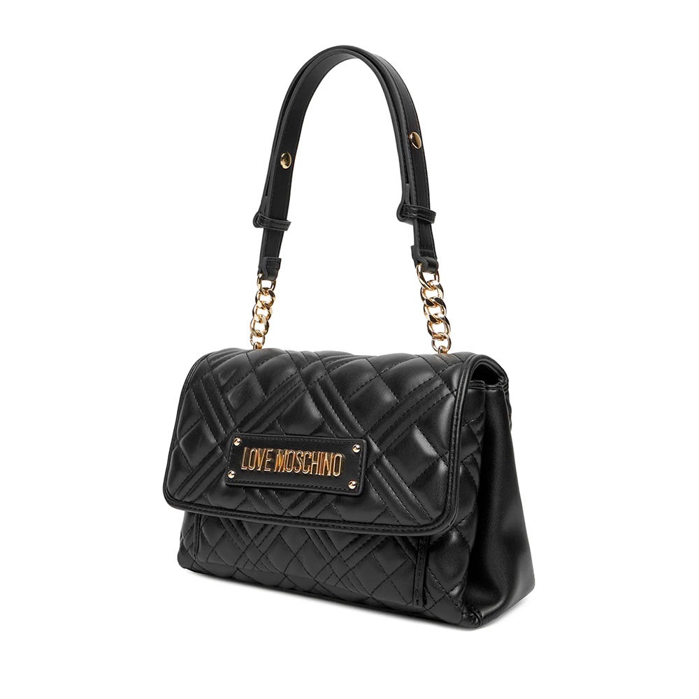 Borsa Donna a Spalla Trapuntata LOVE MOSCHINO linea Quilted colore Nero