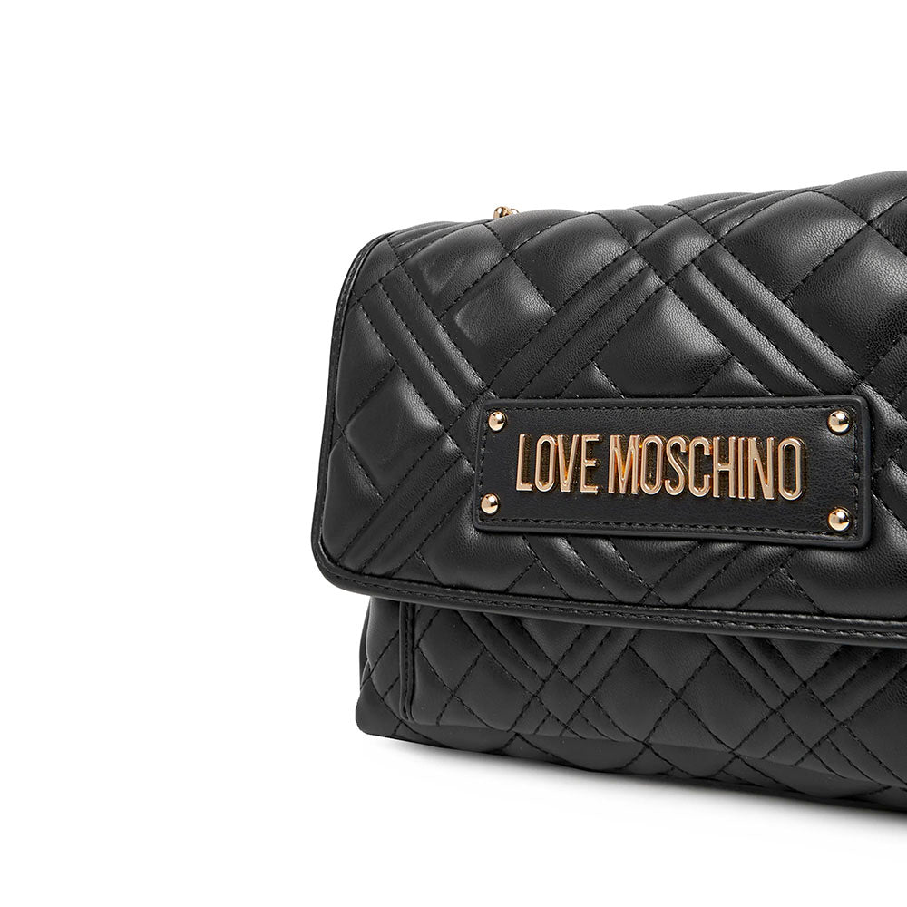 Borsa Donna a Spalla Trapuntata LOVE MOSCHINO linea Quilted colore Nero