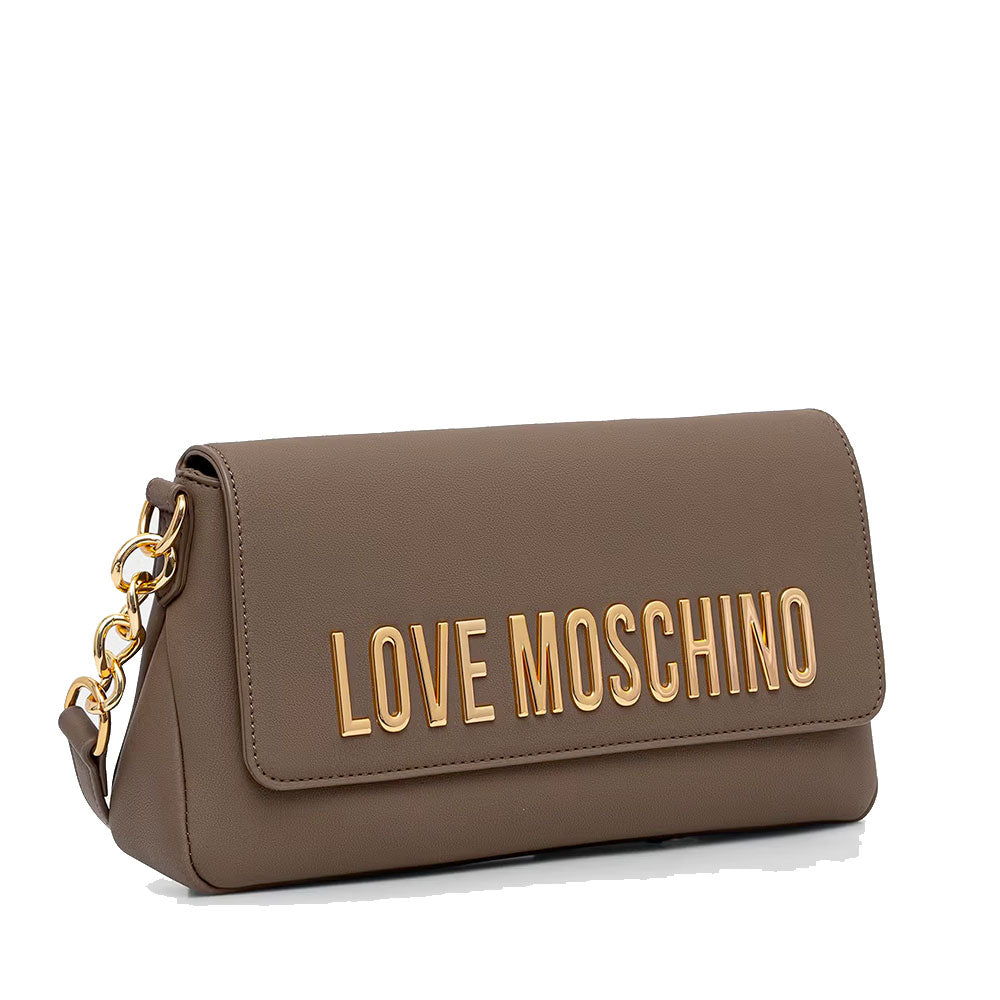 Borsa Donna a Spalla LOVE MOSCHINO linea Bold Bag color Fango
