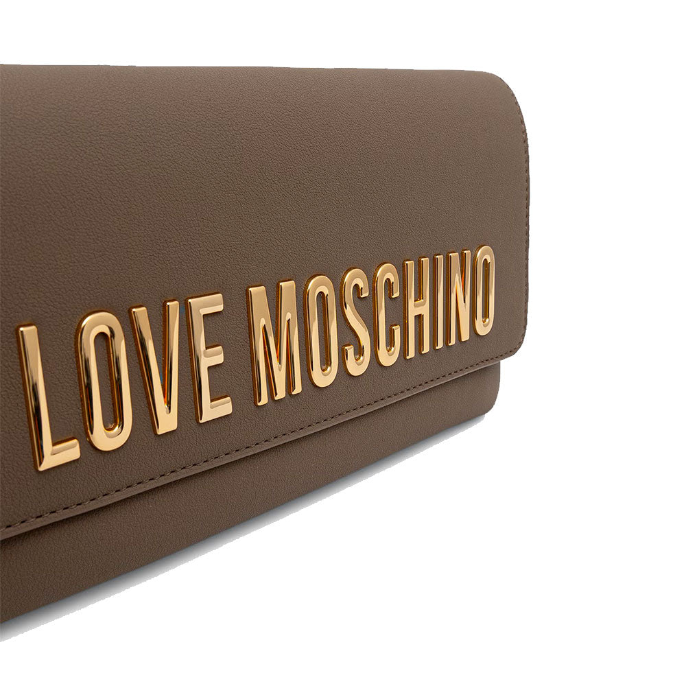 Borsa Donna a Spalla LOVE MOSCHINO linea Bold Bag color Fango