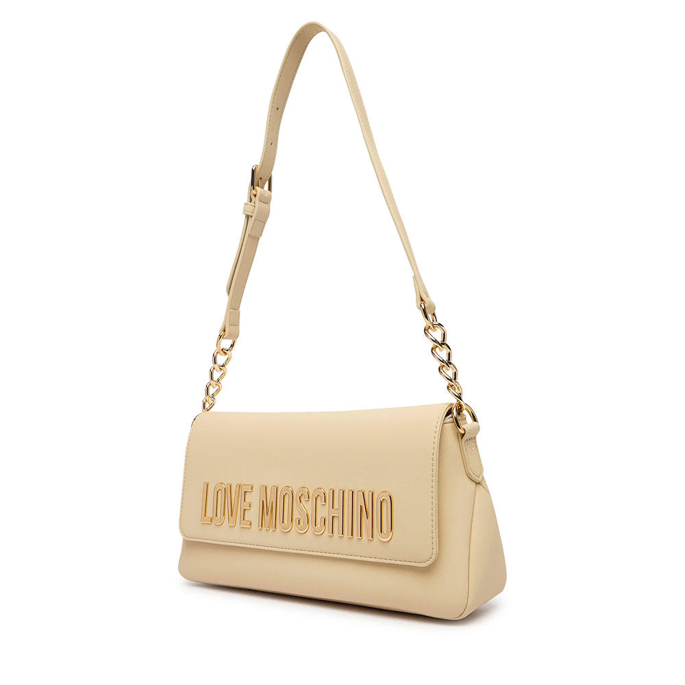 Damen-Schultertasche LOVE MOSCHINO Modell Bold Bag in Creme