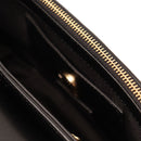 LOVE MOSCHINO 
Damen Schulter und Crossbody-Tasche aus schwarzem gestepptem Nappaleder