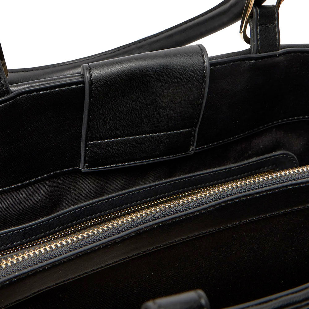 Gesteppte Damen-Shopper LOVE MOSCHINO Modell Quilted in Schwarz