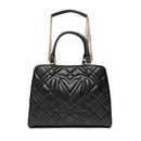 Gesteppte Damen-Shopper LOVE MOSCHINO Modell Quilted in Schwarz