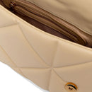 Borsa Donna a Mano con Tracolla LOVE MOSCHINO linea Embossed Trapuntata color Burro