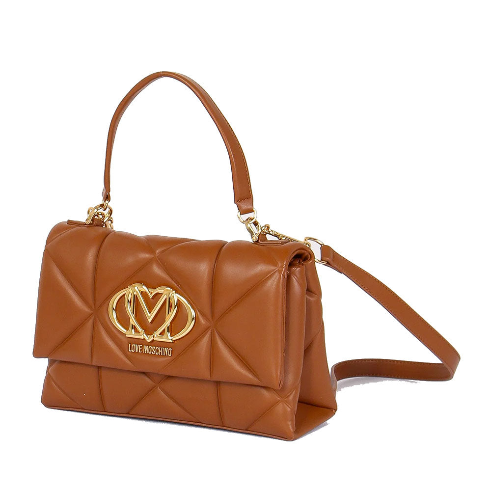Love Moschino Embossed Handtasche – Damen, Cuoio