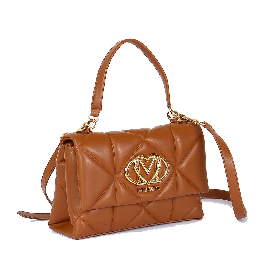 Love Moschino Embossed Handtasche – Damen, Cuoio