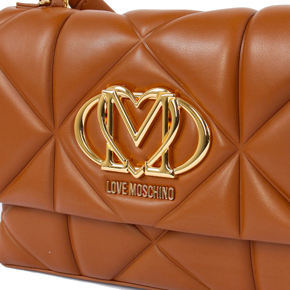 Love Moschino Embossed Handtasche – Damen, Cuoio