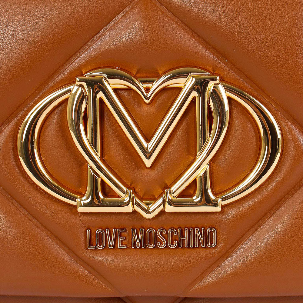 Love Moschino Embossed Handtasche – Damen, Cuoio