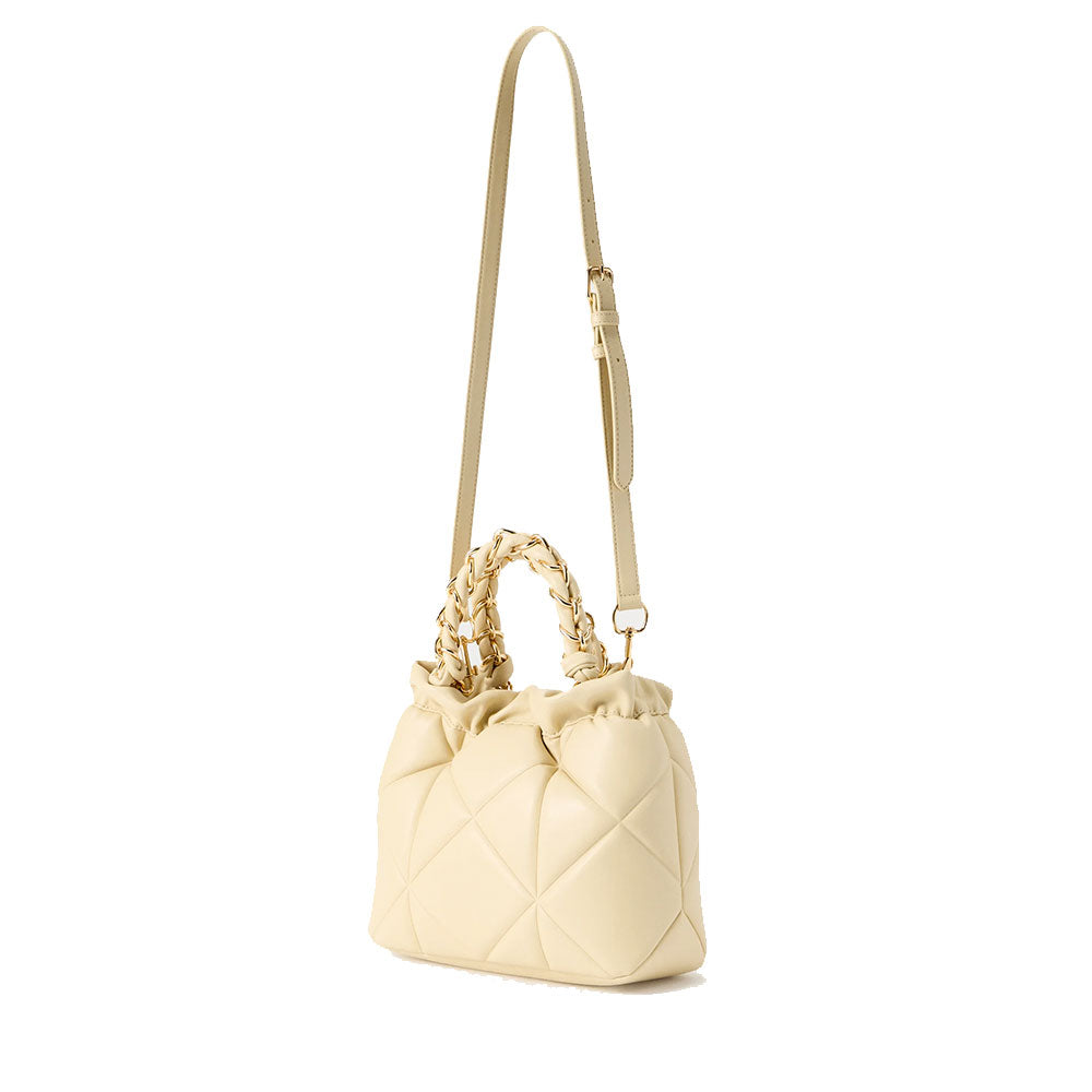 Borsa Donna Secchiello Small LOVE MOSCHINO linea Embossed Trapuntata color Burro